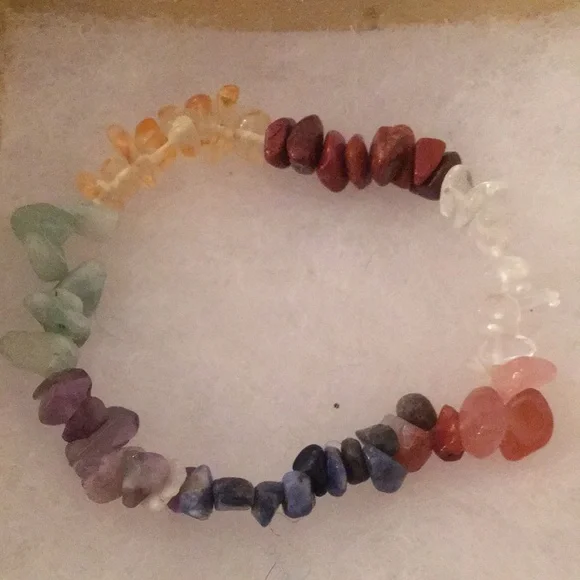 Multicolor Gemstone Chakra Bracelet - Picture 7 of 7